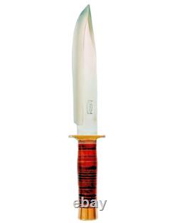 RBH CUSTOM KNIVES Large Fixed Blade SPORTSMAN Bowie UNUSED 14 KNIFE & Sheath