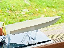 RBH CUSTOM KNIVES Large Fixed Blade SPORTSMAN Bowie UNUSED 14 KNIFE & Sheath