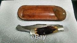 REAR Vintage Marbles folding hunting knife With case