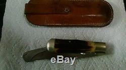 REAR Vintage Marbles folding hunting knife With case