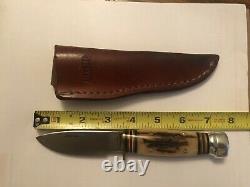 REDUCED! Marble's, Gladstone, Rare, Marlin-Stag Horn Fixed Blade Knife with Box