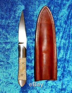 REDUCED Vintage Early Ron Gaston Drop-Point Hunting Knife withSheath