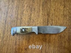 RH Ruana Bonner Montana Fixed Blade Knife, Steel, Bone Handle 3.5-4 blade