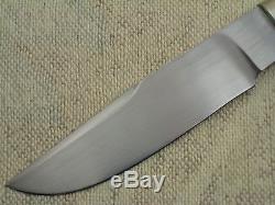 RICK NOWLAND Fixed Blade Hunting Knife, Custom Hunter, Bob Schrap Pigskin Sheath