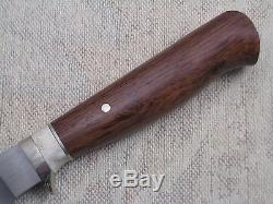 RICK NOWLAND Fixed Blade Hunting Knife, Custom Hunter, Bob Schrap Pigskin Sheath