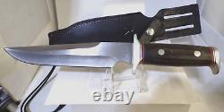 RIGID - RG 45 COMBAT KNIFE With ORIGINAL LEATHER SHEATH