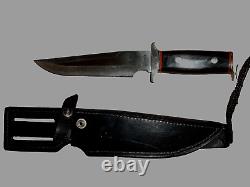 RIGID - RG 45 KNIFE With ORIGINAL LEATHER SHEATH