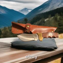 RIGID U. S. A R-7 Fixed Blade Skinner Rosewood Handles