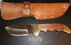 RIGID U. S. A R-7 Fixed Blade Skinner Rosewood Handles