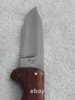 RIGID USA FIXED BLADE KNIFE Made in U. S. A