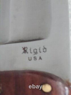 RIGID USA FIXED BLADE KNIFE Made in U. S. A