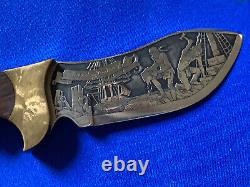 RIGID USA Shaw-Leibowitz Silver Etch The Boston Tea Party Commemorative Knife