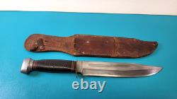 RJ Richter Large 13 Bowie Huntinng Knife + Sheath Solingen Germany TR1293