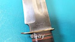 RJ Richter Large 13 Bowie Huntinng Knife + Sheath Solingen Germany TR1293