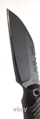 RMJ TACTICAL COHO Fixed 52100 Steel Dirty Olive withSheath FreeShipUSA GREAT DEAL