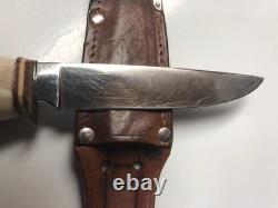 ROSTFREIL VINTAGE (carver antler) hunting knife SOLINGEN GERMANY (BEAUTIFUL)