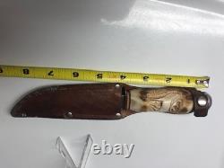 ROSTFREIL VINTAGE (carver antler) hunting knife SOLINGEN GERMANY (BEAUTIFUL)