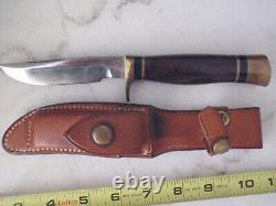 Ralph Bone Model G414 Custom Small Game Knife 5 Blade Rosewood/Johnson Sheath