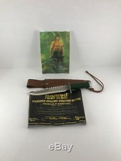 Rambo 1 Officially Licensed First Blood Fixed Blade Bowie Hunting Knife + Sheath