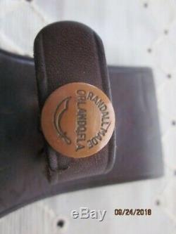 Randall Knife 4-6 One Pin Finger Grip Stag-HEISER Sheath both pristine condition