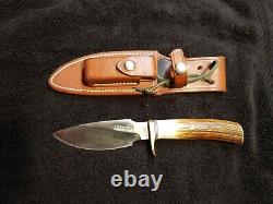 Randall Knife Alaskan Skinner 11-4.5 Stag Handle Blade brass finger guard RARE