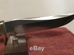Randall Knife Model 7-4. 4 1/2 Blade Smooth Button Sheath Near Mint