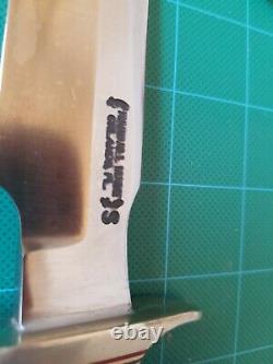 Randall Made Hunter Knife S 8 Orlando FL Micarta 12L dbl Brass Hilt Sheath