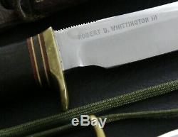 Randall Made Knives # 1 + #5, named to Col. Robert D. Whittington III, US ARMY
