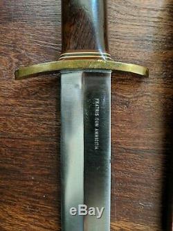 Randall Made Knives #12-13, Raymond Thorpe Bowie, Original Sheath and Stone