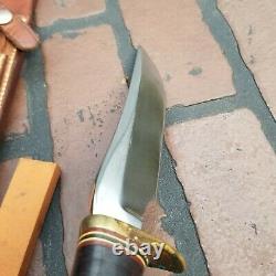 Randall Made Knives #3-6 Johnson Roughback sheath orange stone Preowned Solid