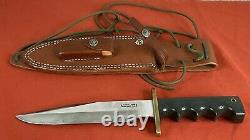 Randall Made Knives Custom Model 14 Attack Fixed Blade Knife 7.5 Sheath Stone