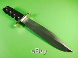 Randall Made Knives Model #14 Attack 7.5 Carbon Blade Micarta Finger Grip USA