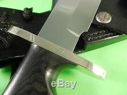 Randall Made Knives Model #14 Attack 7.5 Carbon Blade Micarta Finger Grip USA