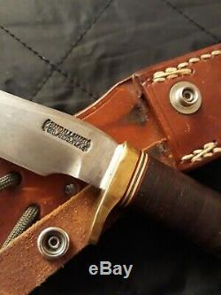 Randall Made Knives Model 7-4(1/2) Fishing Hunting KNIFE Leather 90's 1988-95