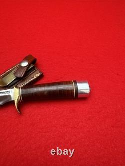 Randall Made Model 4-4.5 Small Game Skinner Knife With Leather Handle