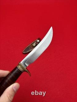 Randall Made Model 4-4.5 Small Game Skinner Knife With Leather Handle