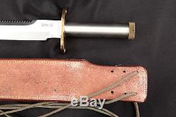 Randall Model #18 Knife, Attack Survival, 7 1/4 Blade, Sheath & Stone