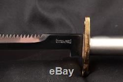 Randall Model #18 Knife, Attack Survival, 7 1/4 Blade, Sheath & Stone