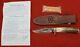 Randall Model 8-4 Bird & Trout Knife With Sheath Stag 4 Blade Paperwork Stone