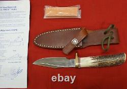 Randall Model 8-4 Bird & Trout Knife With Sheath Stag 4 Blade Paperwork Stone