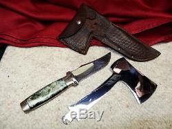 Rare 1930's Case Tested XX Knife Axe Hatchet Combo Set Hunting AX With Sheath