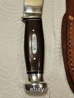 Rare 1930's Henry Sears & Co Hunting KNIFE withsheath. Made by Queen. NICE