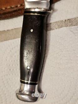 Rare 1930's Henry Sears & Co Hunting KNIFE withsheath. Made by Queen. NICE