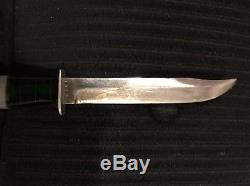 Rare 1940's BUCK Knife Fixed Blade Custom + Original Sheath decoy bait lure hunt