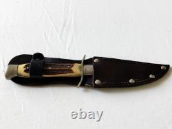 Rare Anton Wingen Jr Othello Kris Dagger Solingen Germany Stag Handle with Sheath