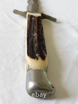 Rare Anton Wingen Jr Othello Kris Dagger Solingen Germany Stag Handle with Sheath