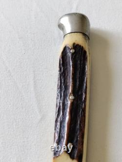 Rare Anton Wingen Jr Othello Kris Dagger Solingen Germany Stag Handle with Sheath