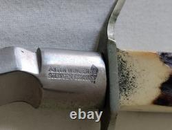 Rare Anton Wingen Jr Othello Kris Dagger Solingen Germany Stag Handle with Sheath