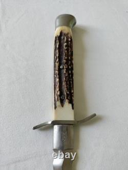 Rare Anton Wingen Jr Othello Kris Dagger Solingen Germany Stag Handle with Sheath