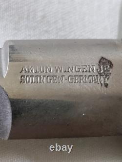 Rare Anton Wingen Jr Othello Kris Dagger Solingen Germany Stag Handle with Sheath